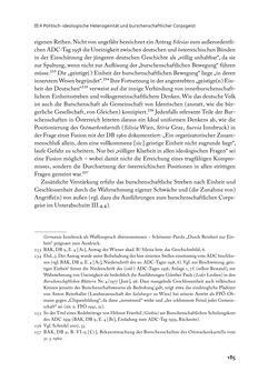 Bild der Seite - 185 - in „ IM NATIONALEN ABWEHRKAMPF DER GRENZLANDDEUTSCHEN“ - Akademische Burschenschaften und Politik in Österreich nach 1945