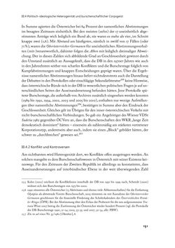 Image of the Page - 191 - in „ IM NATIONALEN ABWEHRKAMPF DER GRENZLANDDEUTSCHEN“ - Akademische Burschenschaften und Politik in Österreich nach 1945