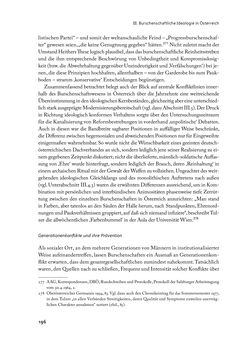 Bild der Seite - 196 - in „ IM NATIONALEN ABWEHRKAMPF DER GRENZLANDDEUTSCHEN“ - Akademische Burschenschaften und Politik in Österreich nach 1945