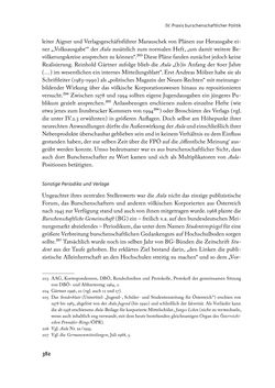 Bild der Seite - 382 - in „ IM NATIONALEN ABWEHRKAMPF DER GRENZLANDDEUTSCHEN“ - Akademische Burschenschaften und Politik in Österreich nach 1945