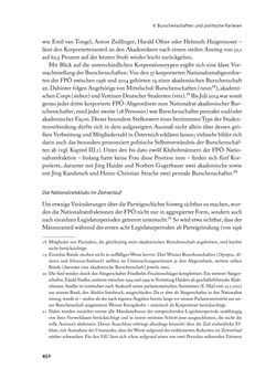 Image of the Page - 452 - in „ IM NATIONALEN ABWEHRKAMPF DER GRENZLANDDEUTSCHEN“ - Akademische Burschenschaften und Politik in Österreich nach 1945