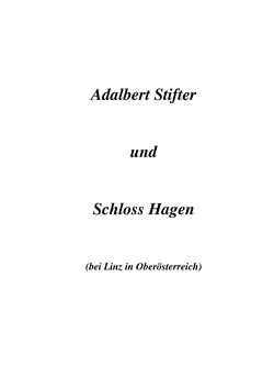 Image of the Page - (ev0005) - in Adalbert Stifter und Schloss Hagen