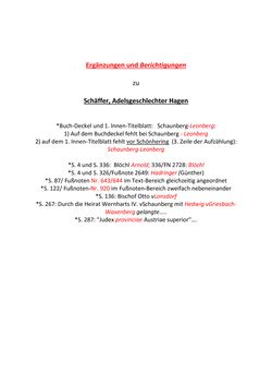 Image of the Page - (000405) - in Adelsgeschlechter Hagen