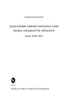 Bild der Seite - (000003) - in Alexander Lernet-Holenia und Maria Charlotte Sweceny - Briefe 1938-1945