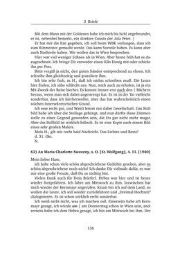 Image of the Page - 136 - in Alexander Lernet-Holenia und Maria Charlotte Sweceny - Briefe 1938-1945