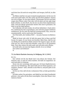 Image of the Page - 144 - in Alexander Lernet-Holenia und Maria Charlotte Sweceny - Briefe 1938-1945