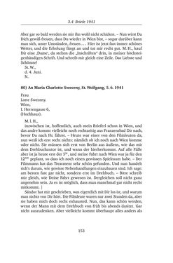 Image of the Page - 153 - in Alexander Lernet-Holenia und Maria Charlotte Sweceny - Briefe 1938-1945