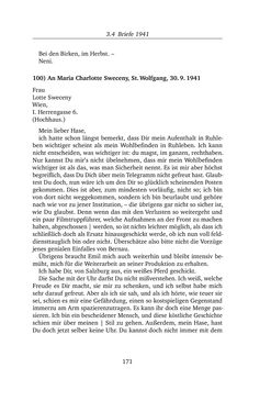 Image of the Page - 171 - in Alexander Lernet-Holenia und Maria Charlotte Sweceny - Briefe 1938-1945