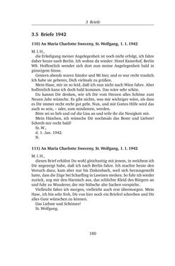 Image of the Page - 180 - in Alexander Lernet-Holenia und Maria Charlotte Sweceny - Briefe 1938-1945