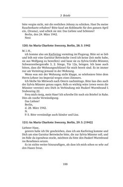 Image of the Page - 188 - in Alexander Lernet-Holenia und Maria Charlotte Sweceny - Briefe 1938-1945