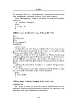 Bild der Seite - 214 - in Alexander Lernet-Holenia und Maria Charlotte Sweceny - Briefe 1938-1945