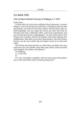 Bild der Seite - 216 - in Alexander Lernet-Holenia und Maria Charlotte Sweceny - Briefe 1938-1945