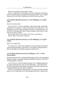 Image of the Page - 235 - in Alexander Lernet-Holenia und Maria Charlotte Sweceny - Briefe 1938-1945