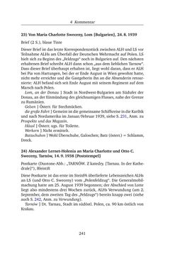 Bild der Seite - 241 - in Alexander Lernet-Holenia und Maria Charlotte Sweceny - Briefe 1938-1945