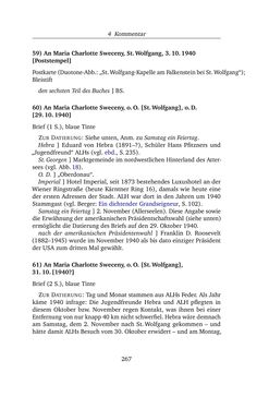 Image of the Page - 267 - in Alexander Lernet-Holenia und Maria Charlotte Sweceny - Briefe 1938-1945