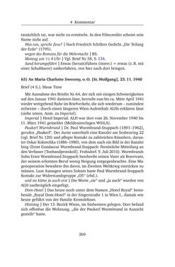 Image of the Page - 269 - in Alexander Lernet-Holenia und Maria Charlotte Sweceny - Briefe 1938-1945