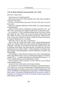 Bild der Seite - 307 - in Alexander Lernet-Holenia und Maria Charlotte Sweceny - Briefe 1938-1945