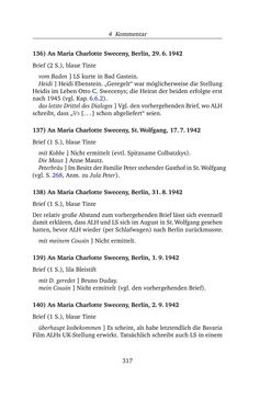 Bild der Seite - 317 - in Alexander Lernet-Holenia und Maria Charlotte Sweceny - Briefe 1938-1945