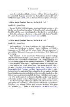 Bild der Seite - 319 - in Alexander Lernet-Holenia und Maria Charlotte Sweceny - Briefe 1938-1945