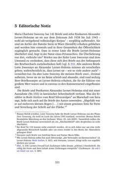 Image of the Page - 331 - in Alexander Lernet-Holenia und Maria Charlotte Sweceny - Briefe 1938-1945