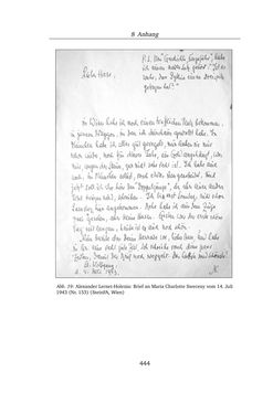 Image of the Page - 444 - in Alexander Lernet-Holenia und Maria Charlotte Sweceny - Briefe 1938-1945