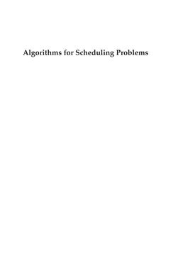 Image of the Page - (000001) - in Algorithms for Scheduling Problems