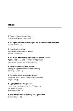 Image of the Page - (000005) - in Algorithmuskulturen - Über die rechnerische Konstruktion der Wirklichkeit