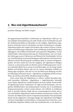 Image of the Page - 7 - in Algorithmuskulturen - Über die rechnerische Konstruktion der Wirklichkeit