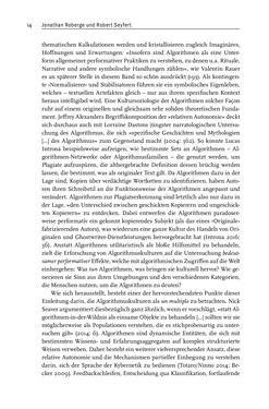 Image of the Page - 14 - in Algorithmuskulturen - Über die rechnerische Konstruktion der Wirklichkeit