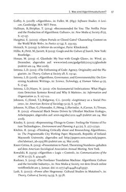 Bild der Seite - 37 - in Algorithmuskulturen - Über die rechnerische Konstruktion der Wirklichkeit