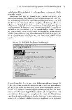 Bild der Seite - 49 - in Algorithmuskulturen - Über die rechnerische Konstruktion der Wirklichkeit