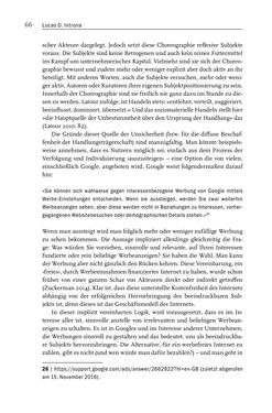 Image of the Page - 66 - in Algorithmuskulturen - Über die rechnerische Konstruktion der Wirklichkeit