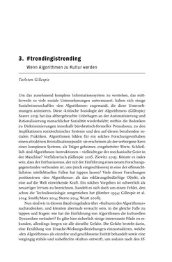 Bild der Seite - 75 - in Algorithmuskulturen - Über die rechnerische Konstruktion der Wirklichkeit