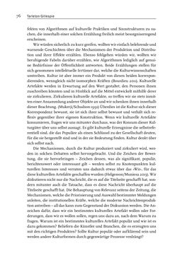 Image of the Page - 76 - in Algorithmuskulturen - Über die rechnerische Konstruktion der Wirklichkeit