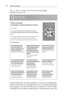 Image of the Page - 86 - in Algorithmuskulturen - Über die rechnerische Konstruktion der Wirklichkeit