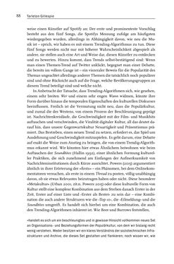 Image of the Page - 88 - in Algorithmuskulturen - Über die rechnerische Konstruktion der Wirklichkeit