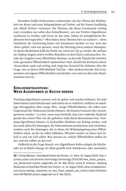 Bild der Seite - 99 - in Algorithmuskulturen - Über die rechnerische Konstruktion der Wirklichkeit