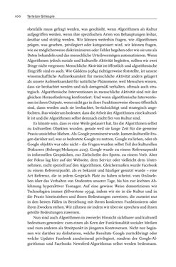 Image of the Page - 100 - in Algorithmuskulturen - Über die rechnerische Konstruktion der Wirklichkeit