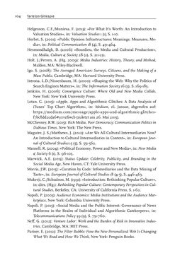 Bild der Seite - 104 - in Algorithmuskulturen - Über die rechnerische Konstruktion der Wirklichkeit