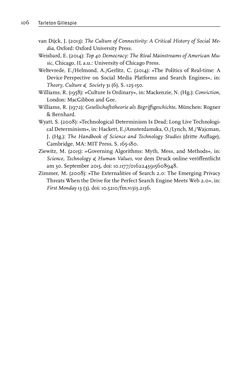 Bild der Seite - 106 - in Algorithmuskulturen - Über die rechnerische Konstruktion der Wirklichkeit