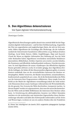 Bild der Seite - 131 - in Algorithmuskulturen - Über die rechnerische Konstruktion der Wirklichkeit