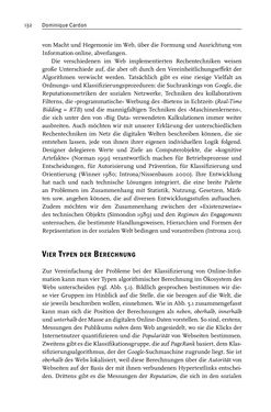 Bild der Seite - 132 - in Algorithmuskulturen - Über die rechnerische Konstruktion der Wirklichkeit