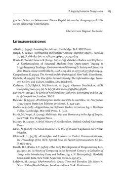 Image of the Page - 185 - in Algorithmuskulturen - Über die rechnerische Konstruktion der Wirklichkeit