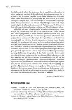 Image of the Page - 230 - in Algorithmuskulturen - Über die rechnerische Konstruktion der Wirklichkeit