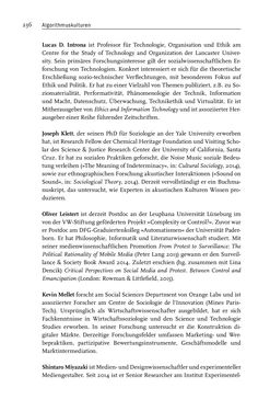 Image of the Page - 236 - in Algorithmuskulturen - Über die rechnerische Konstruktion der Wirklichkeit