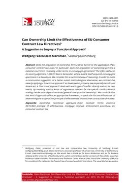 Image of the Page - 85 - in Austrian Law Journal, Volume 1/2019