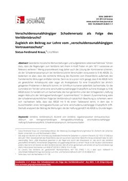 Image of the Page - 1 - in Austrian Law Journal, Volume 1/2021