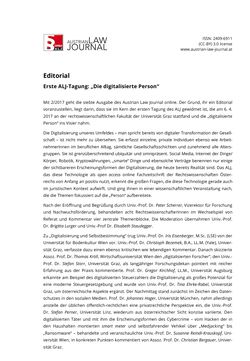 Image of the Page - (000003) - in Austrian Law Journal, Volume 2/2017