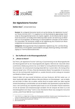 Image of the Page - 85 - in Austrian Law Journal, Volume 2/2017