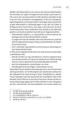 Image of the Page - 313 - in Anna Freud - Gedichte – Prosa – Übersetzungen